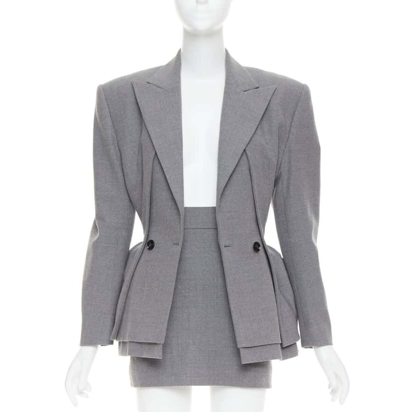 Alexandre Vauthier Jacket Grey Wool Very good condition - Inside View