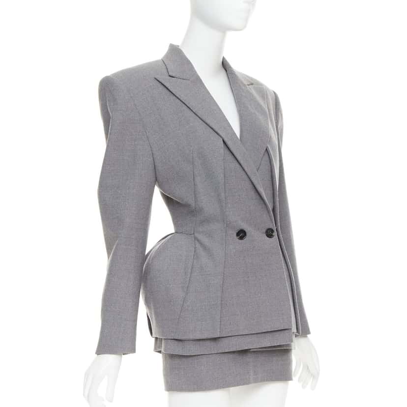 Alexandre Vauthier Jacket Grey Wool Very good condition - Model View