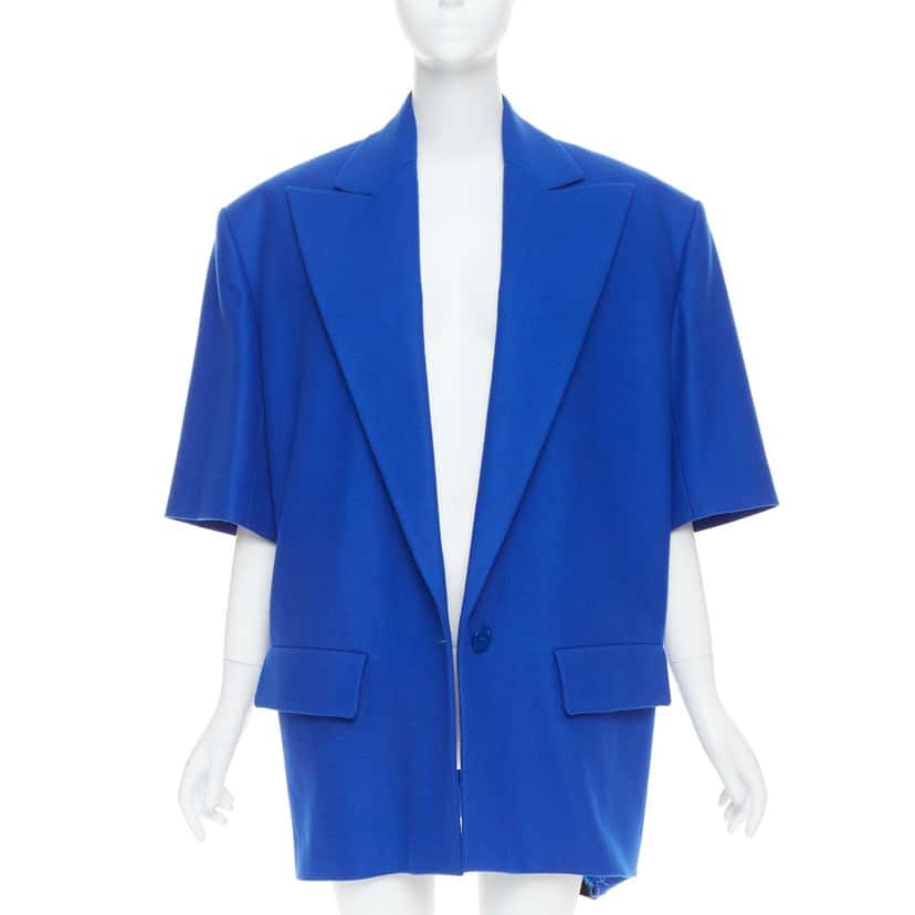 Alexandre Vauthier Jacket Blue Wool Very good condition - Front View