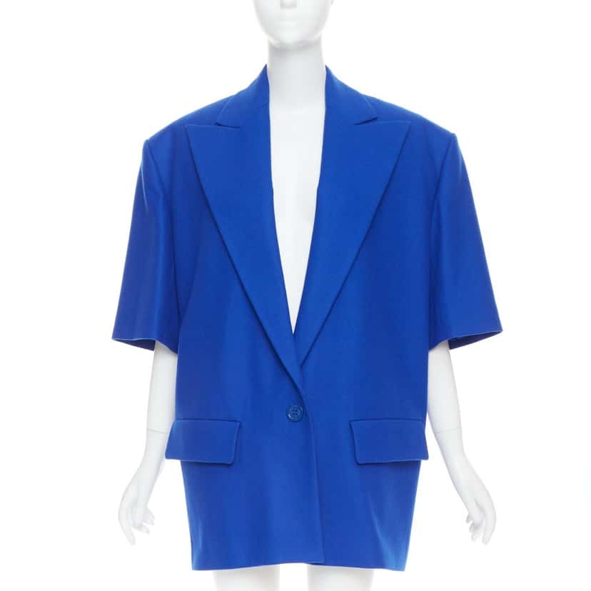 Alexandre Vauthier Jacket Blue Wool Very good condition - Back View