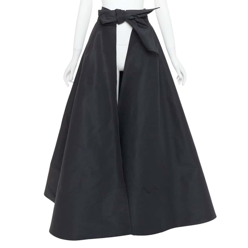 Alexandre Vauthier Skirt Black Silk Very good condition - Front View