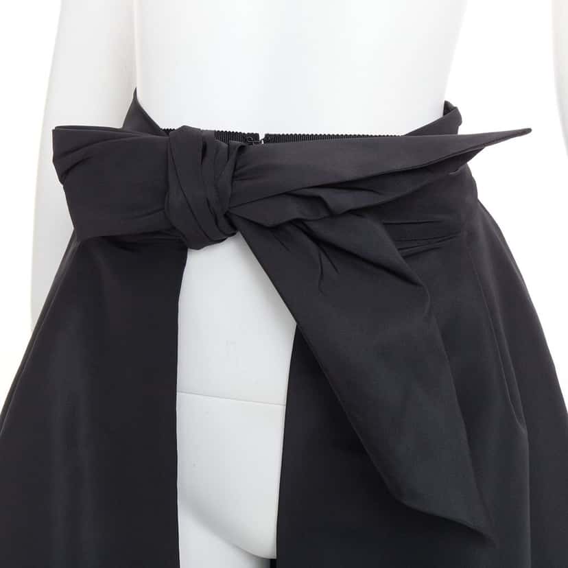 Alexandre Vauthier Skirt Black Silk Very good condition - Back View