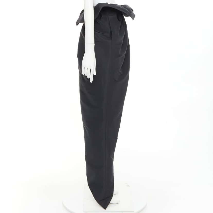 Alexandre Vauthier Skirt Black Silk Very good condition - Model View