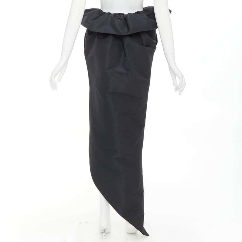 Alexandre Vauthier Skirt Black Silk Very good condition - Box View