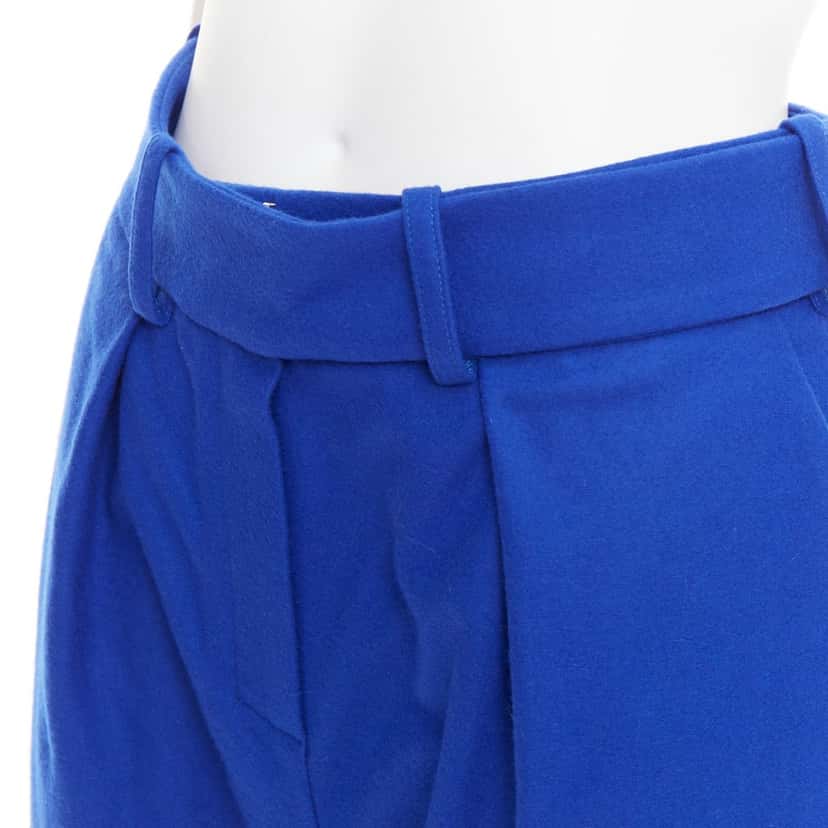 Alexandre Vauthier Shorts Blue Wool Very good condition - Back View