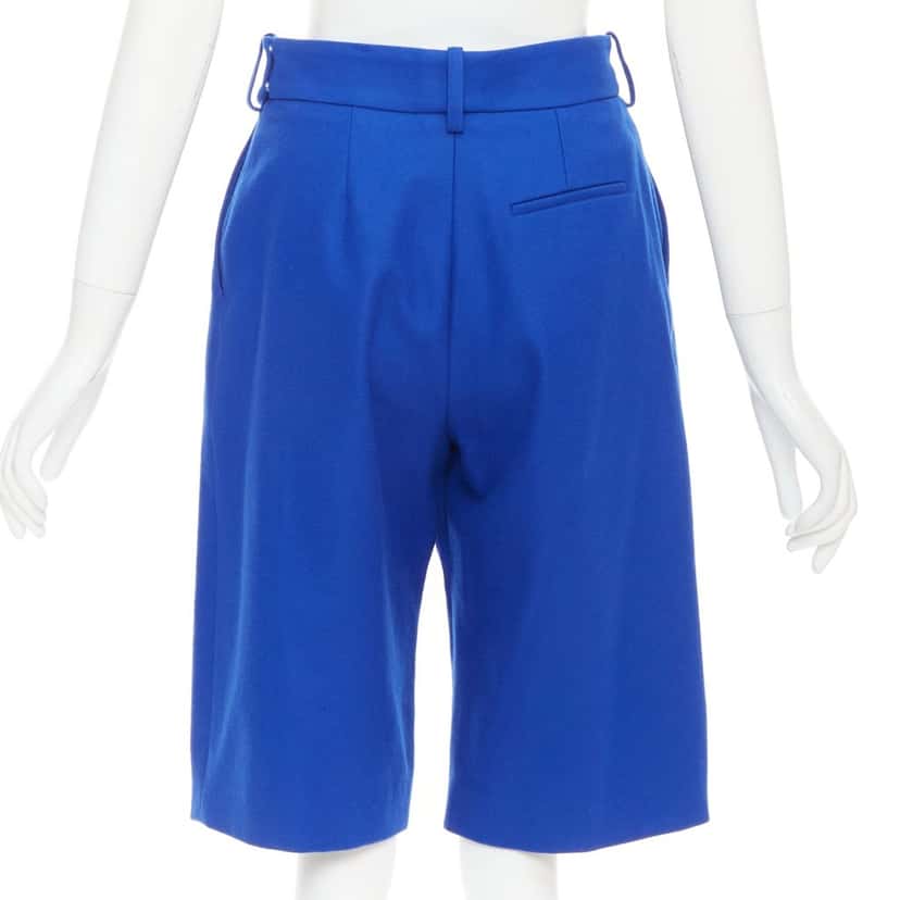 Alexandre Vauthier Shorts Blue Wool Very good condition - Box View