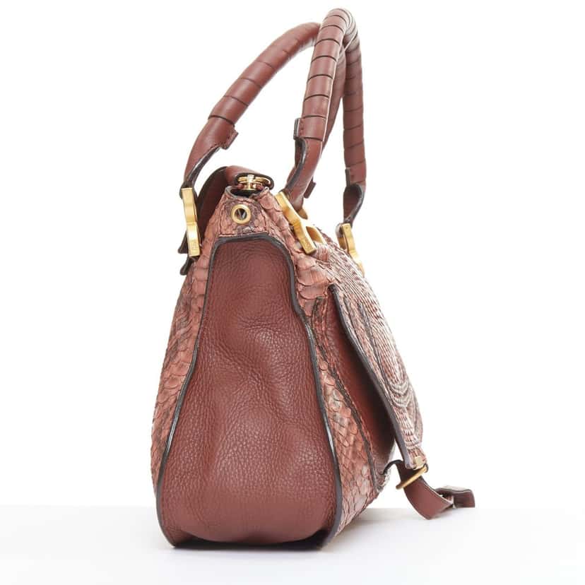 Chloe Marcie Medium Brown Leather Good condition - Model View