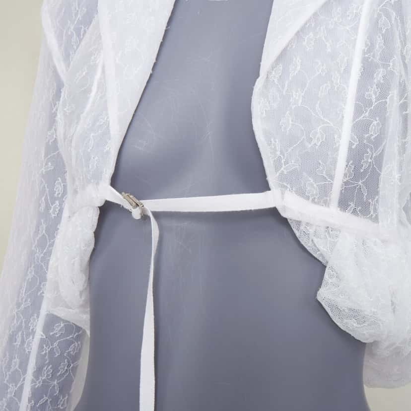 Jacquemus La Veste Dentelle White Polyamide Very good condition - Back View