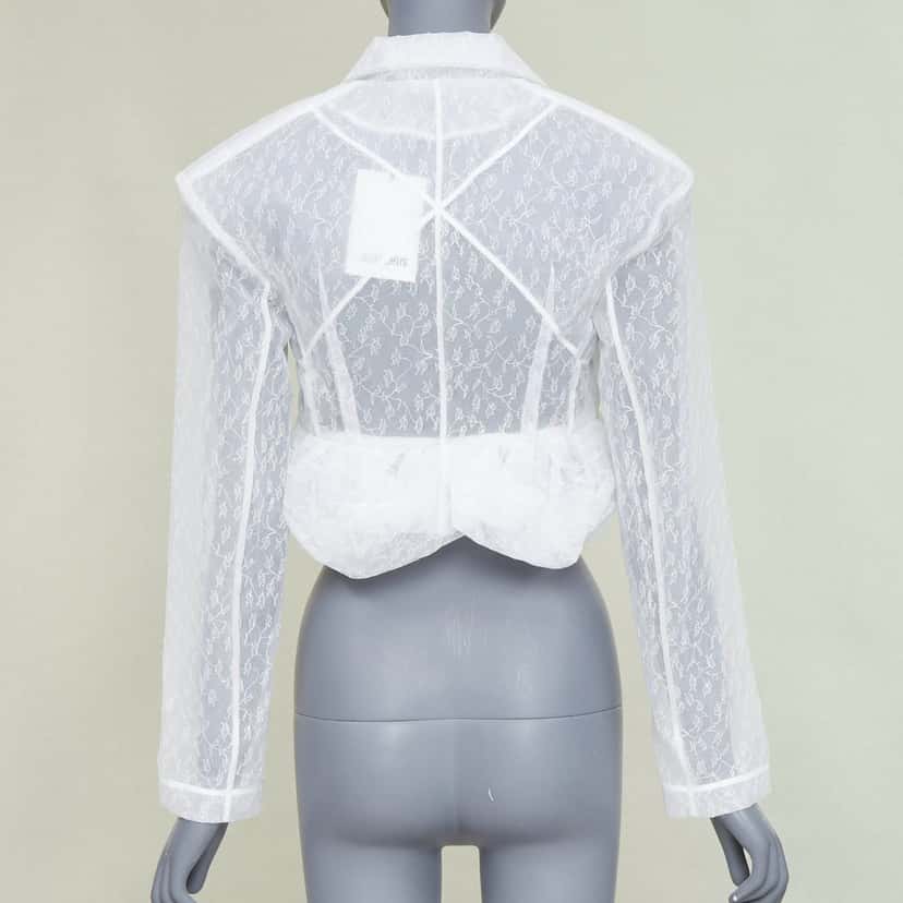 Jacquemus La Veste Dentelle White Polyamide Very good condition - Box View