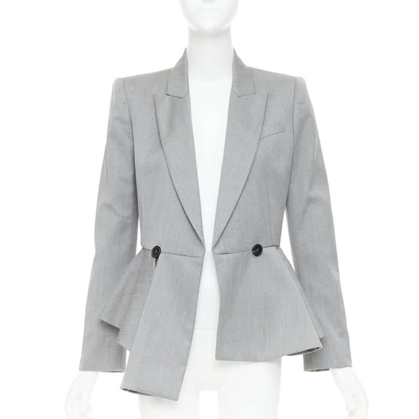 Alexander McQueen Jacket Grey Wool Very good condition - Inside View