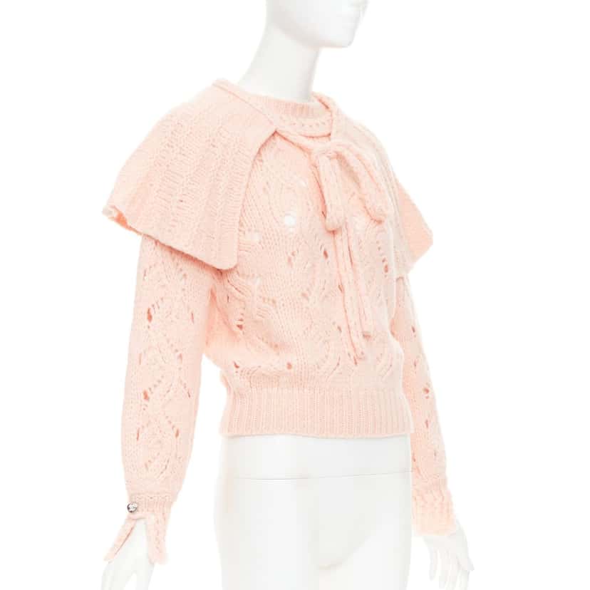 Chanel Top Pink Wool Very good condition - Inside View