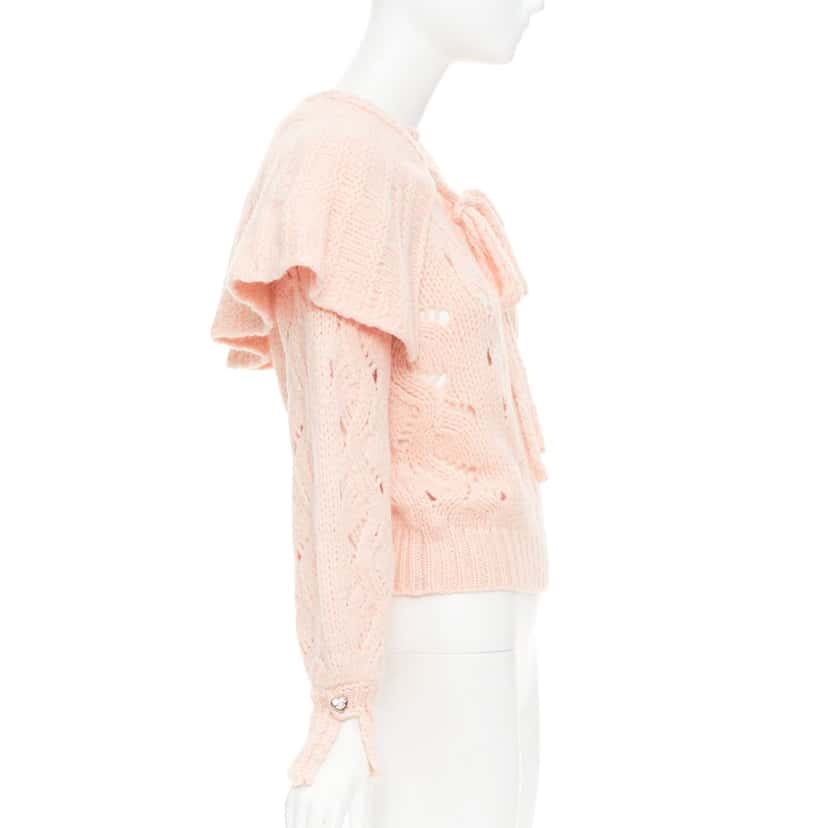 Chanel Top Pink Wool Very good condition - Model View