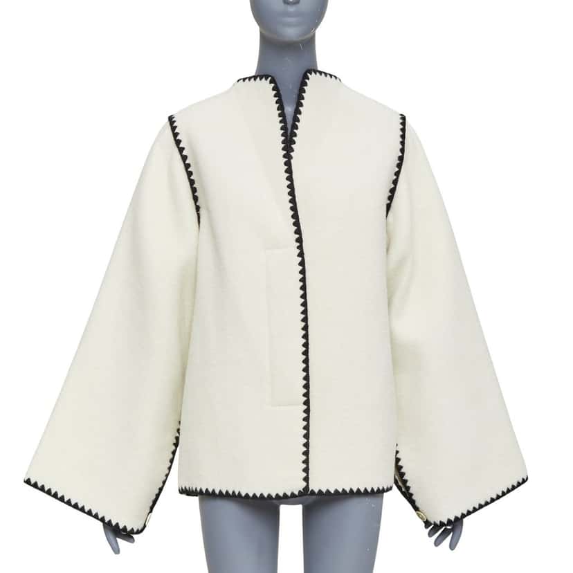 Jil Sander Coat Ecru Very good condition - Front View