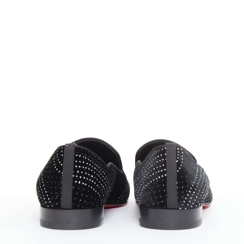 Christian Louboutin Dandy Chick Orlato Flat Velvet River Black Velvet Never worn - Box View