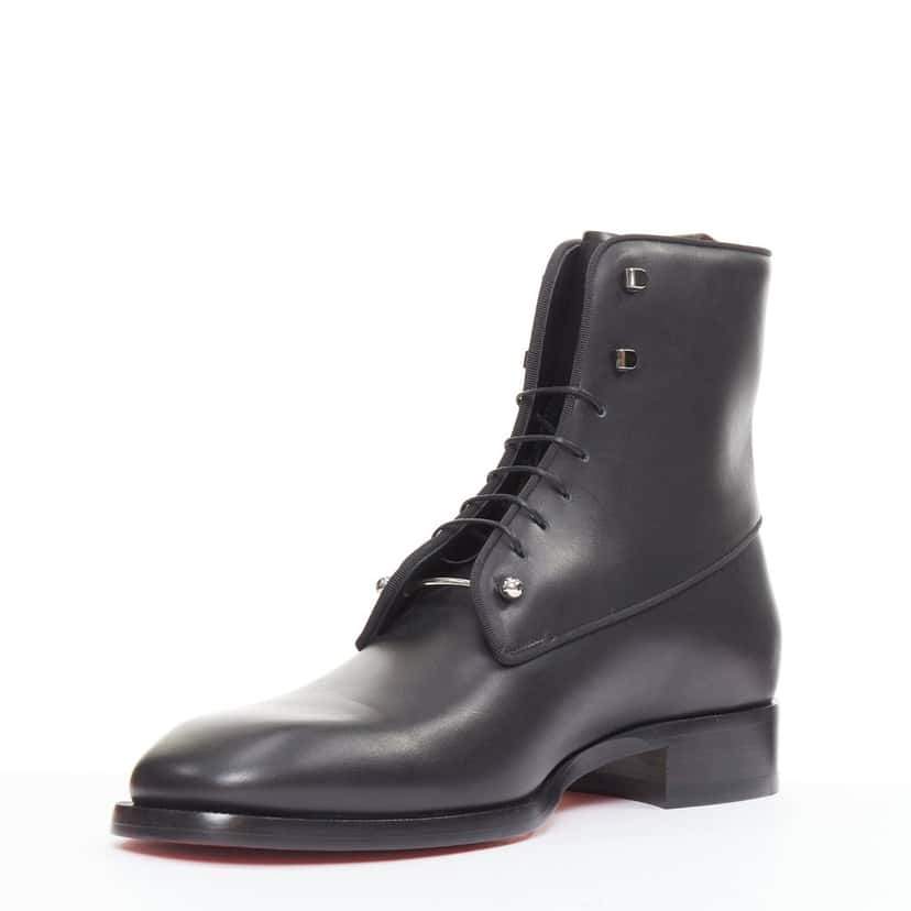 Christian Louboutin Chameliboot Flat Calf Black Leather Very good condition - Model View