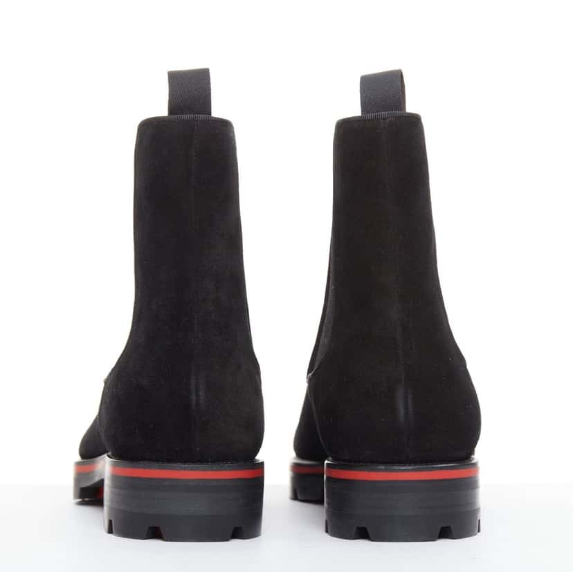Christian Louboutin Alpinono Flat Black Suede Never worn - Box View