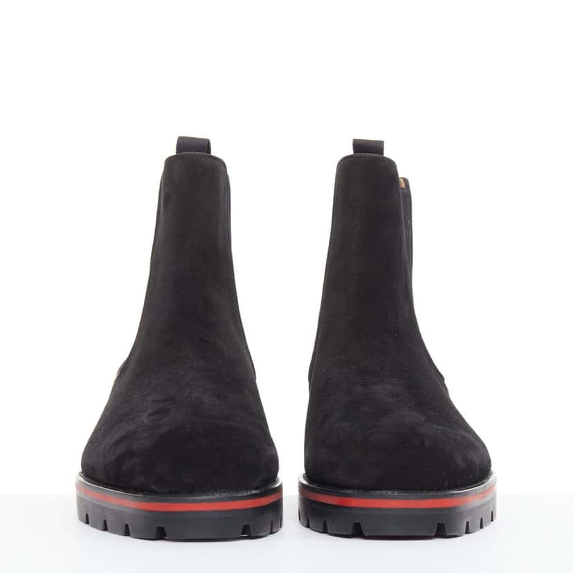 Christian Louboutin Alpinono Flat Black Suede Never worn - Inside View