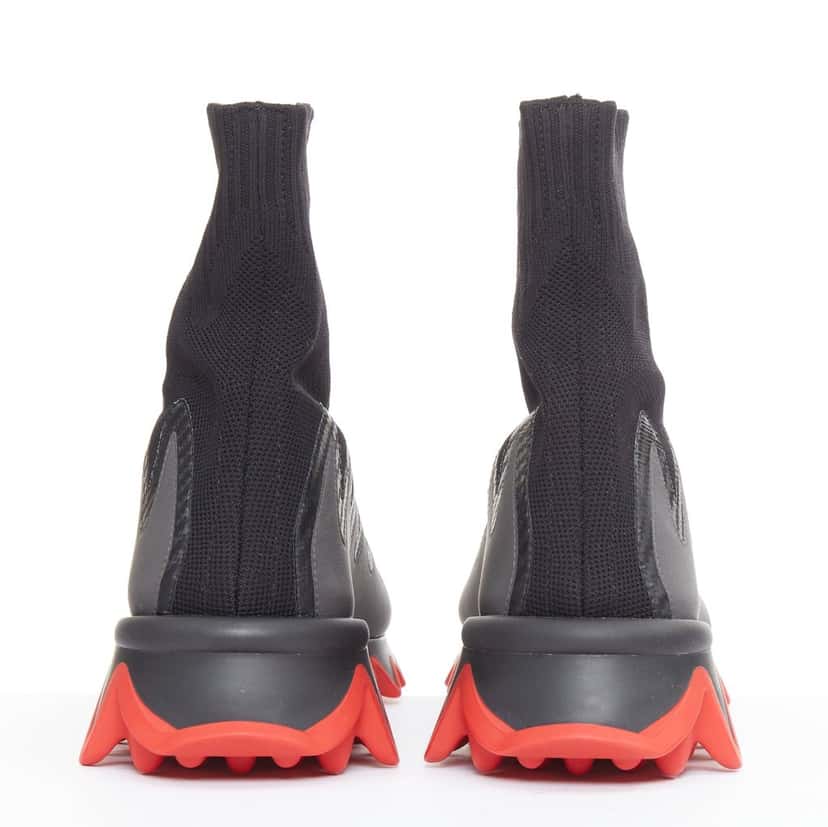 Christian Louboutin Sharky Sock Flat Maille sneaker Black Never worn - Box View