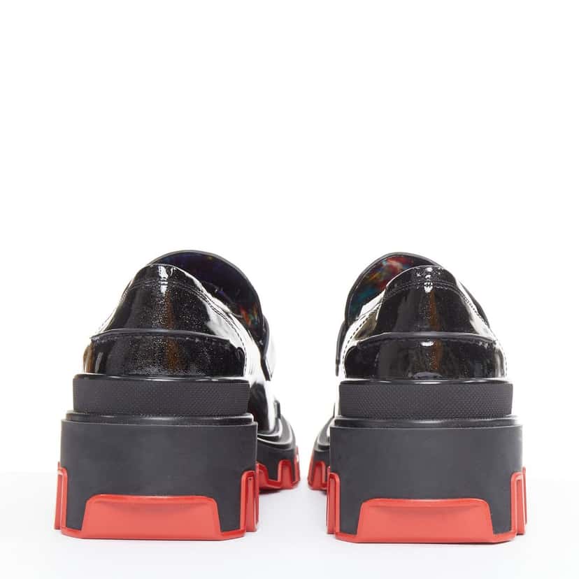 Christian Louboutin Lace up Black Leather Very good condition - Box View