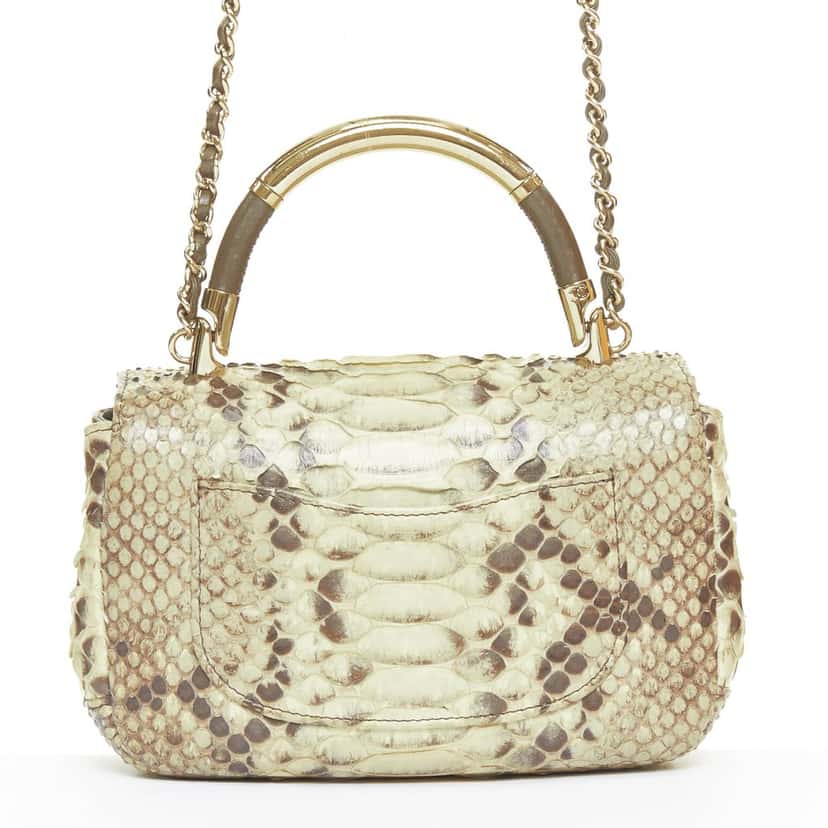 Chanel Chanel Carry Chic Mini Flap Bag Beige Leather Good condition - Model View