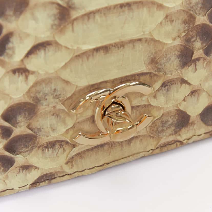 Chanel Chanel Carry Chic Mini Flap Bag Beige Leather Good condition - Box View