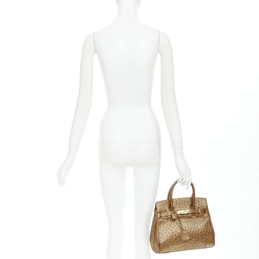 Kwanpen Handbag Brown Leather Good condition - Back View