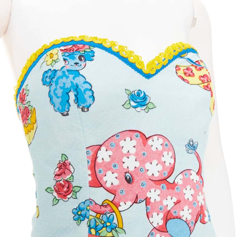 Moschino Dress Blue Polyamide Never worn, with tag - Back View