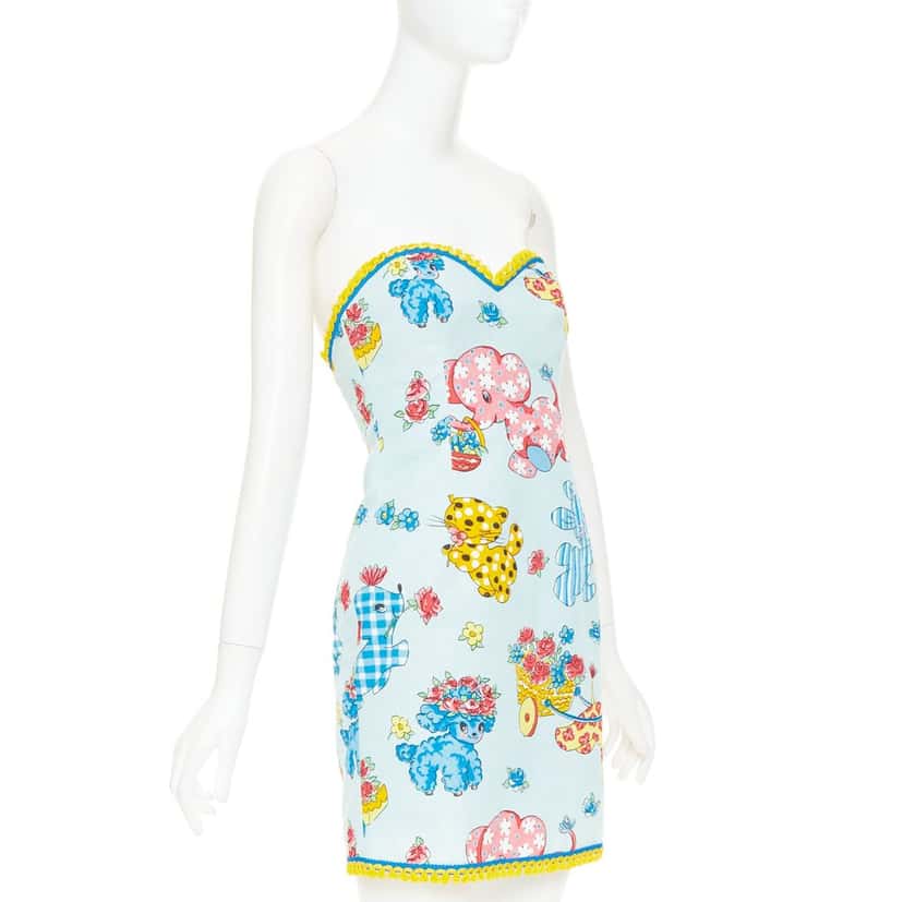 Moschino Dress Blue Polyamide Never worn, with tag - Inside View