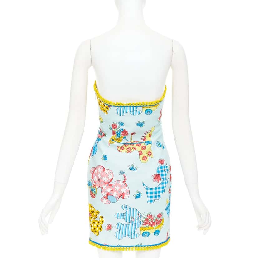 Moschino Dress Blue Polyamide Never worn, with tag - Box View