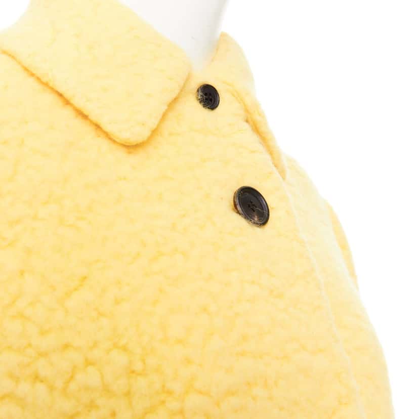 Prada Coat Yellow Wool Never worn, with tag - Back View