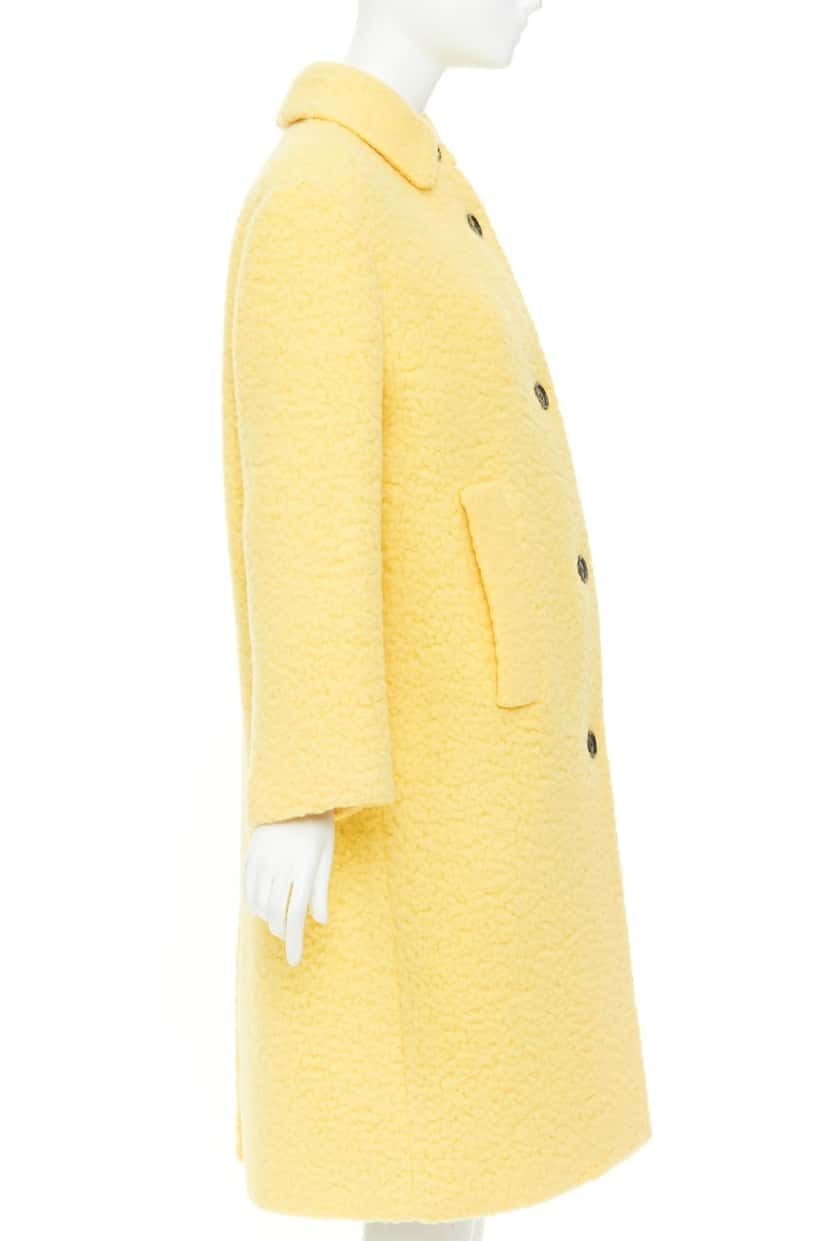 Prada Coat Yellow Wool Never worn, with tag - Box View