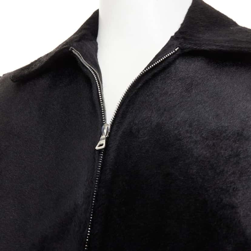 Prada Coat Black Leather Good condition - Back View