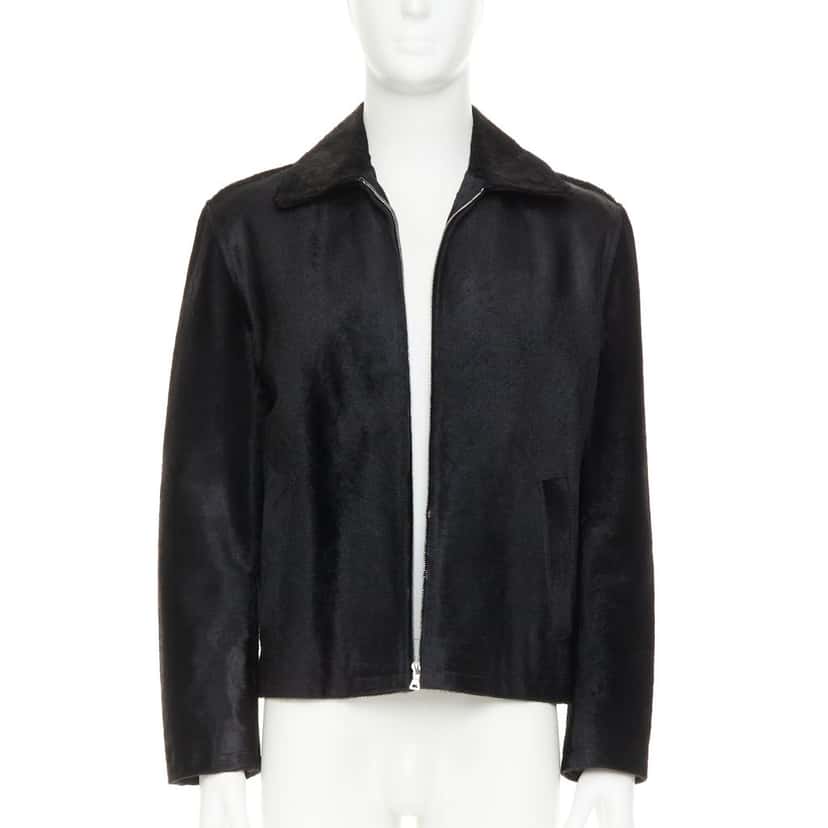 Prada Coat Black Leather Good condition - Inside View