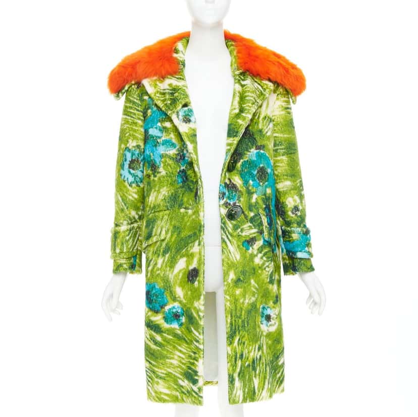 Prada Coat Orange Never worn, with tag - Inside View