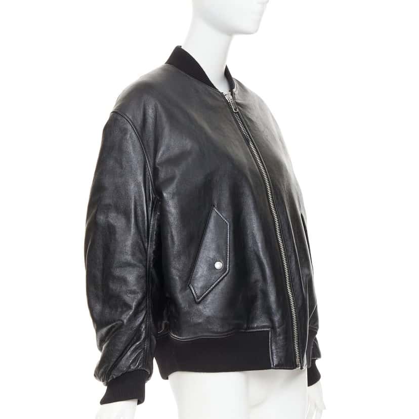 Prada Coat Black Leather Never worn, with tag - Inside View