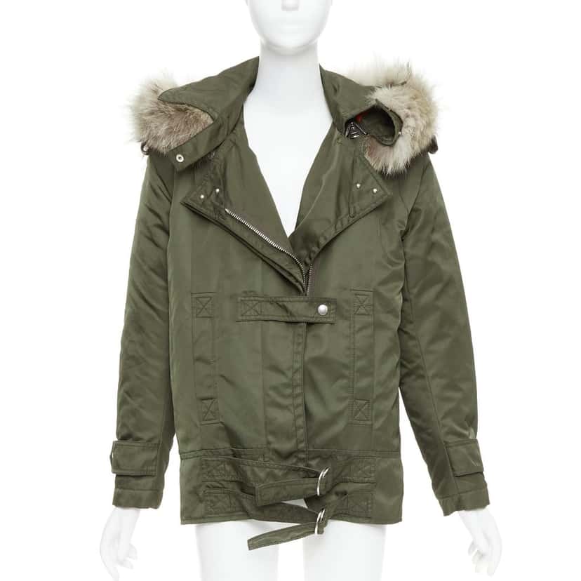 Altuzarra Cyprus Green Fur Very good condition - Front View