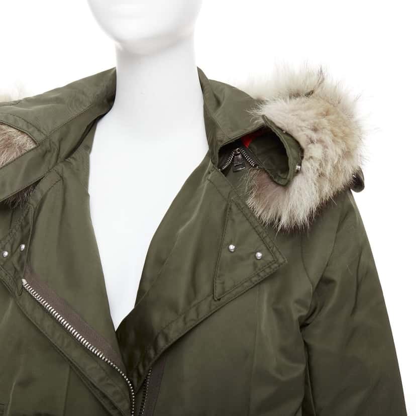 Altuzarra Cyprus Green Fur Very good condition - Back View