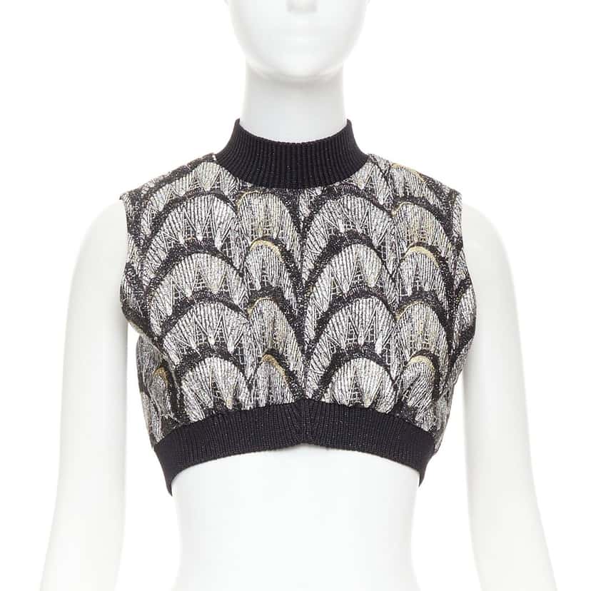 Louis Vuitton Top Black Polyester Never worn, with tag - Front View