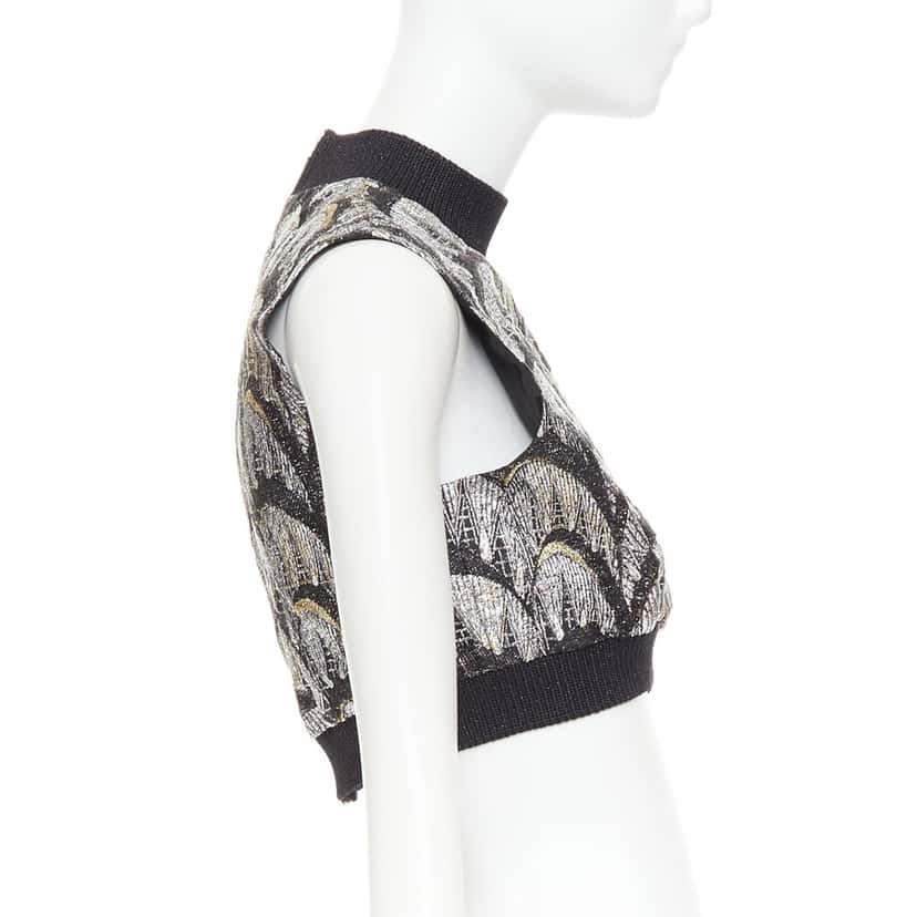 Louis Vuitton Top Black Polyester Never worn, with tag - Model View