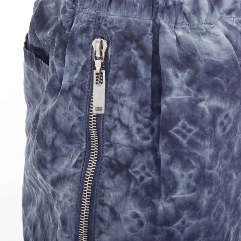 Louis Vuitton Shorts Blue Polyester Very good condition - Back View