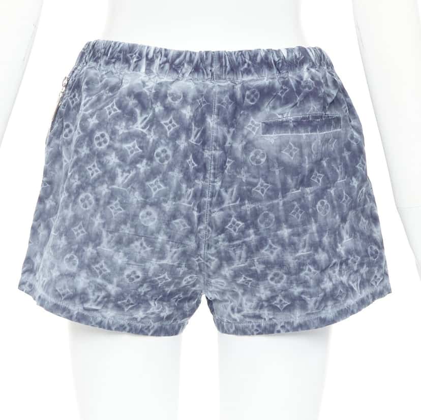 Louis Vuitton Shorts Blue Polyester Very good condition - Box View
