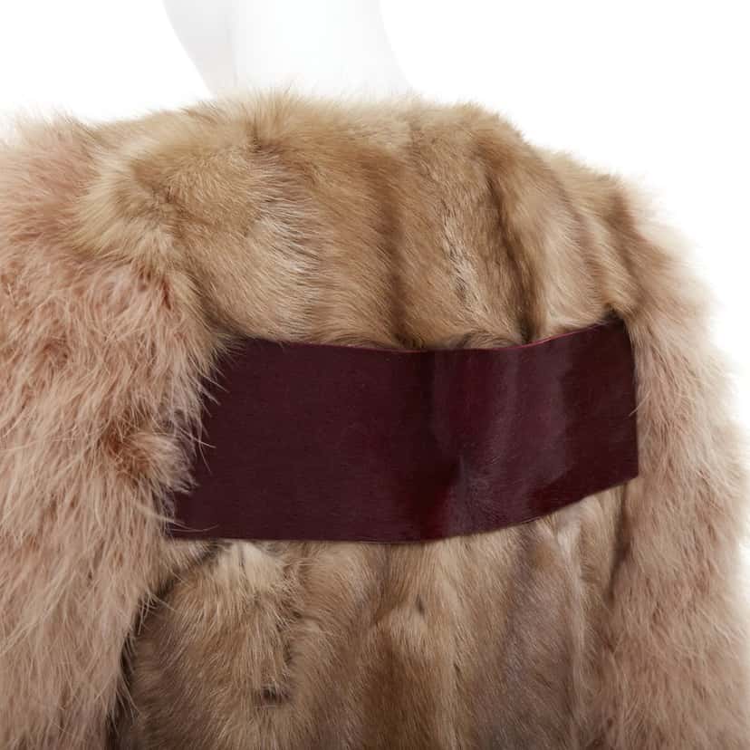 Givenchy Jacket Beige Fur Very good condition - Back View