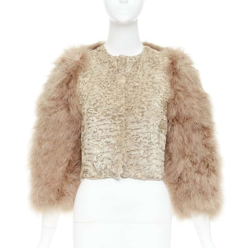 Givenchy Jacket Beige Fur Very good condition - Inside View