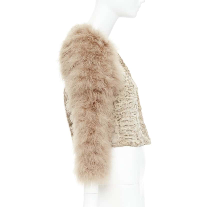 Givenchy Jacket Beige Fur Very good condition - Box View