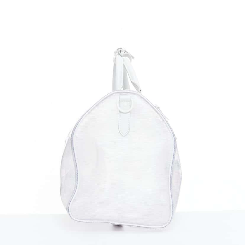 Louis Vuitton Keepall Bandouliere 50 White Plastic Fair condition - Model View