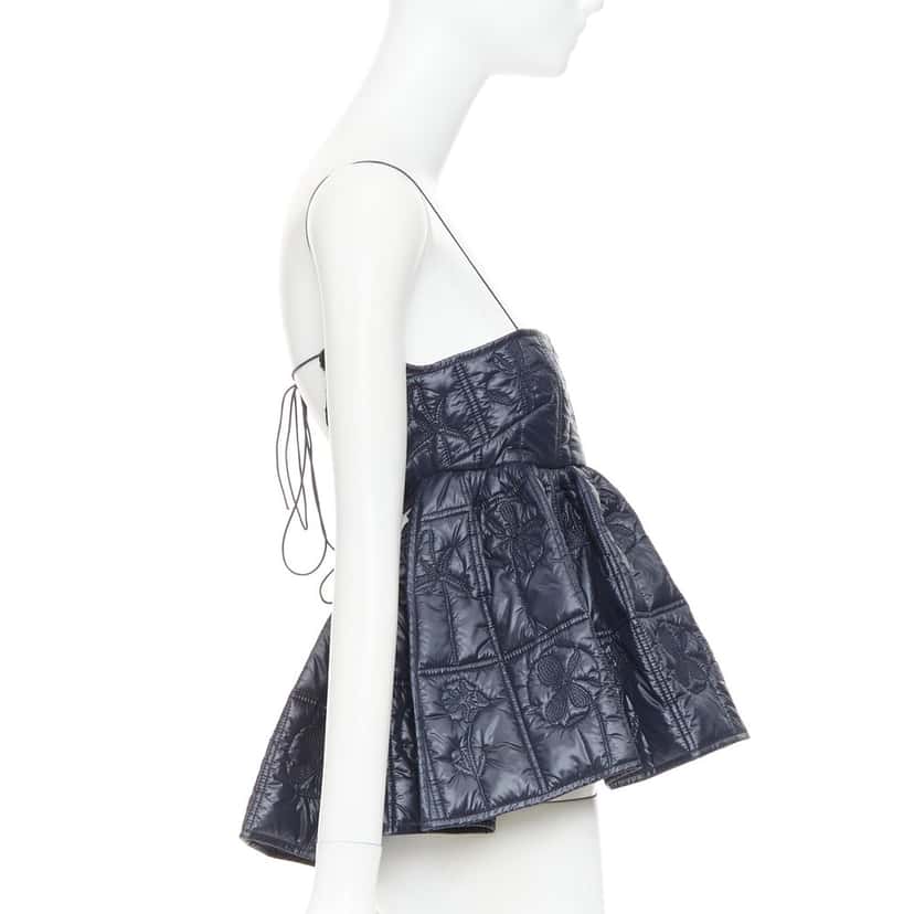 Cecilie Bahnsen Celina Navy Polyester Very good condition - Model View