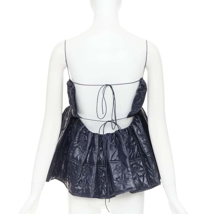 Cecilie Bahnsen Celina Navy Polyester Very good condition - Box View