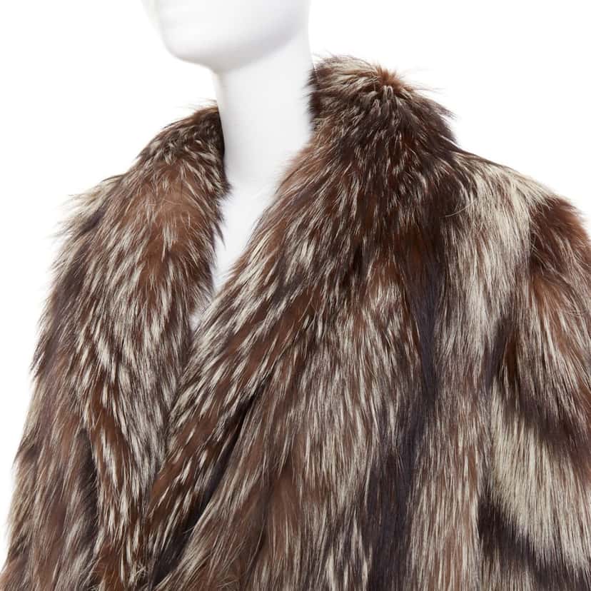 No Brand Coat Brown Fur Very good condition - Back View
