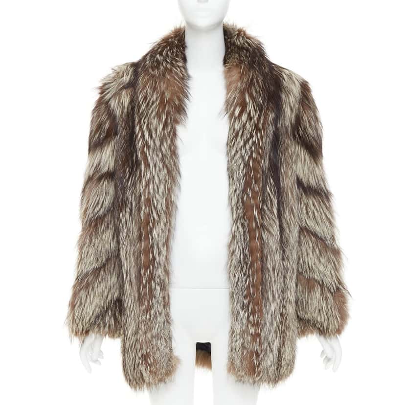 No Brand Coat Brown Fur Very good condition - Inside View