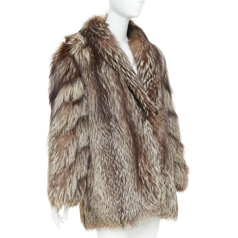 No Brand Coat Brown Fur Very good condition - Model View